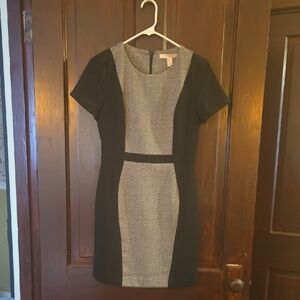 Forever 21 Black and Gray Sheath Mini Dress